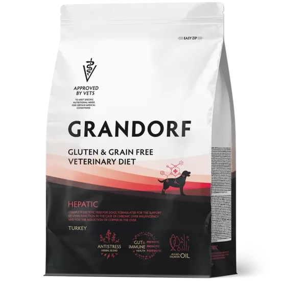 Grandorf Hepatic Adult All Breeds turkey 3 kg dog dry food