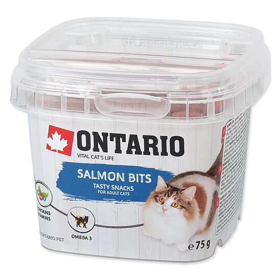Gardums kaķiem Ontario Salmon bits 75g