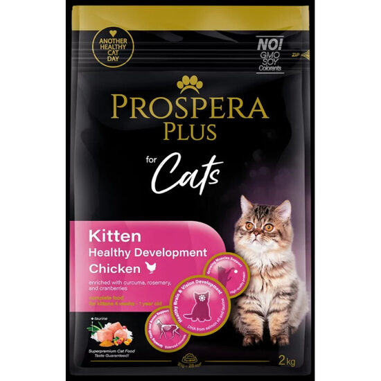 Barība kaķēniem Prospera Plus Kitten Chicken Healthy Development 2 kg