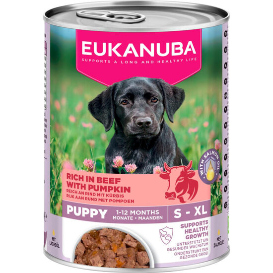 Konservi kucēniem Eukanuba CAN LC PUP AB beef pumpkin 400 g
