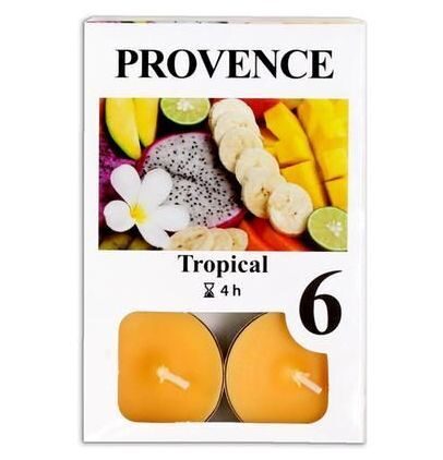 Tējas aromātiskas sveces 6 gab. Tropu (uz vietas)