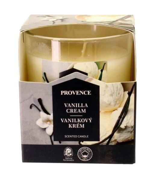 Aromātiska svece Provence Ø7x8cm Vanilla Cream