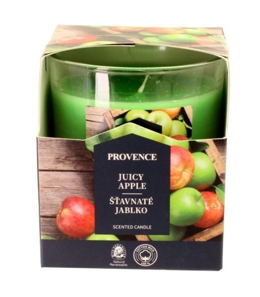 Aromātiska svece Provence Ø7x8cm Juicy Apple