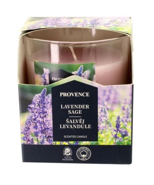 Aromātiska svece Provence Ø7x8cm Lavander