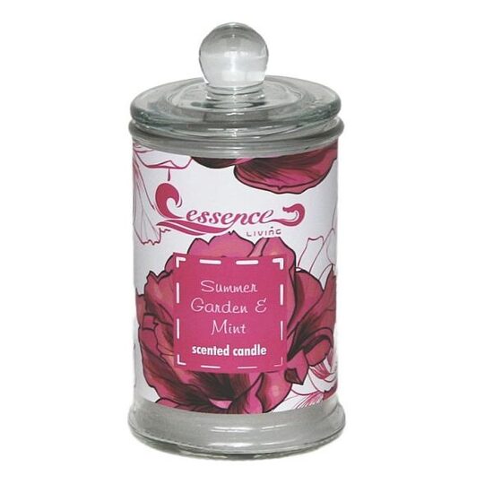 Aromātiska svece 11,3cm Essence Living Summer Garden & Mint