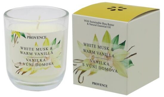 Aromātiska svece Provence Ø7.5x8.5cm Musk & Vanilla