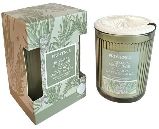 Aromātiska svece Provence Ø8x10cm Rosemary & Mint & Basil