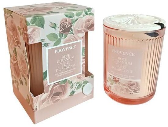 Aromātiska svece Provence Ø8x10cm Rose & Geranium