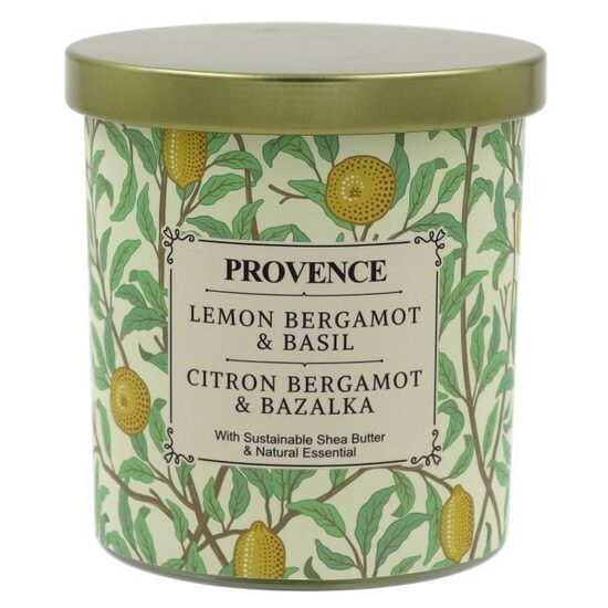 Aromātiska svece Provence Ø8x9cm Lemon & Bergamot & Basil