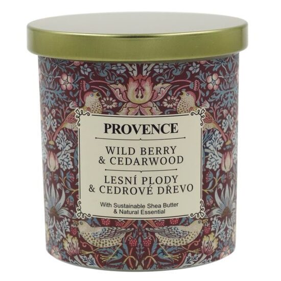 Aromātiska svece Provence Ø8x9cm Berry&Cedarwood