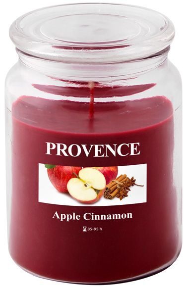 Provence Aromātiskā svece stikla traukā 14cm Ābols
