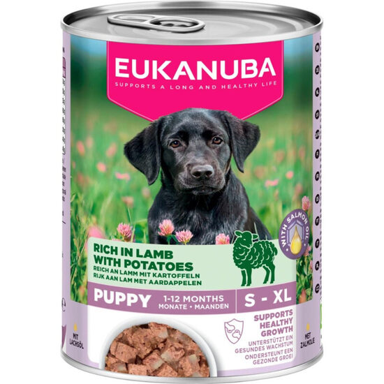 Konservi kucēniem Eukanuba CAN LC Puppy lamp Potatoes 400 g