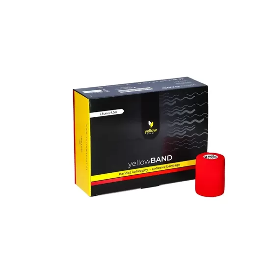 Elastīgā pašlīpošā saite Zarys yellowBAND, nesterila, 7.5cmx4.5m red N1