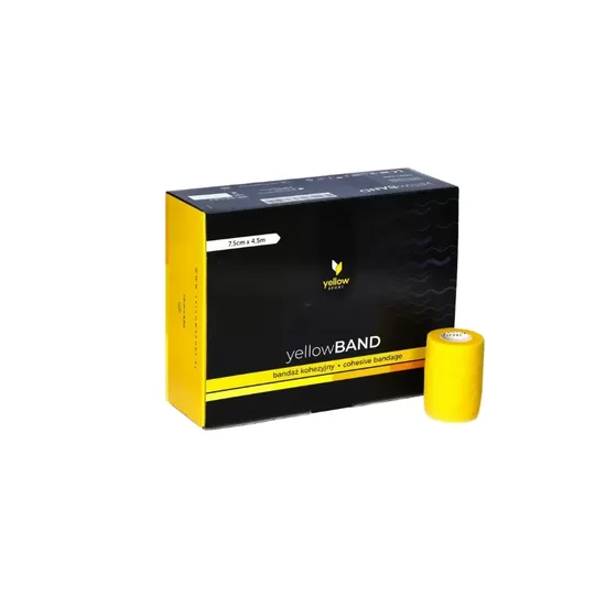 Elastīgā pašlīpošā saite Zarys yellowBAND, nesterila, 7.5cmx4.5m yellow N1