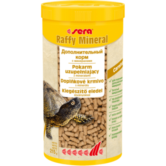 Barība reptiļiem bruņurupučiem Sera Raffy Mineral 1000 ml
