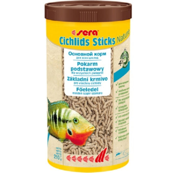 Barība zivīm Sera Cichlids Sticks 1000ml (210g)