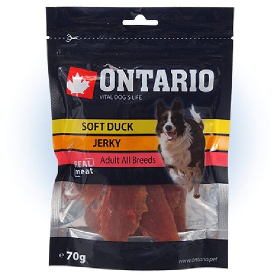 Gardums suņiem Ontario Soft Duck Jerky 70g
