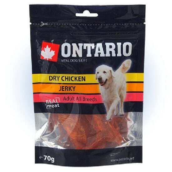 Gardums suņiem Ontario Dry Chicken Jerky 70 g