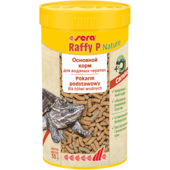 Barība reptiļiem bruņurupučiem Sera Raffy P 100ml