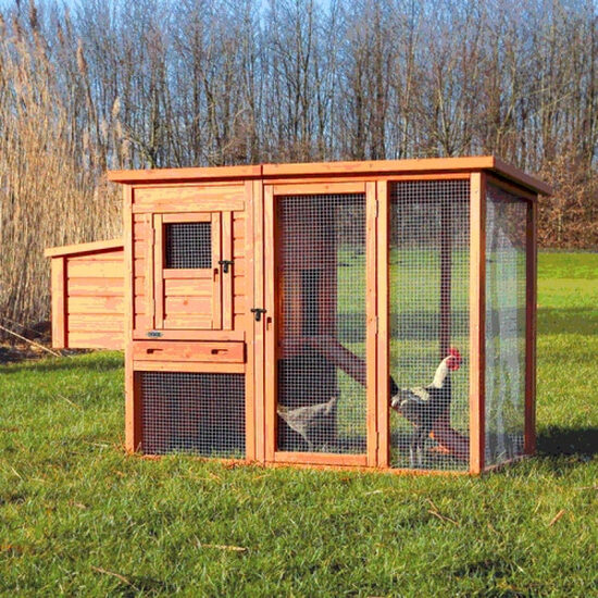 Mājiņa putniem: Trixie Chicken Coop with Enclosure 170x105x77cm