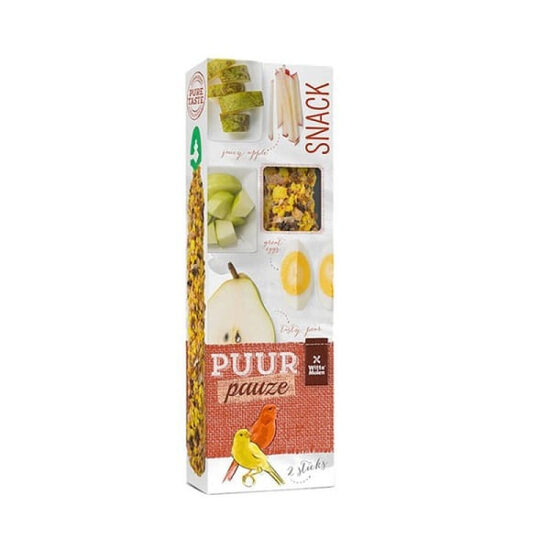 Papildbarība putniem Witte Molen Puur PAUZE STICKS CANARY APPLE & PEAR 60g