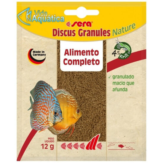 Barība zivīm Sera Discus granules 12g