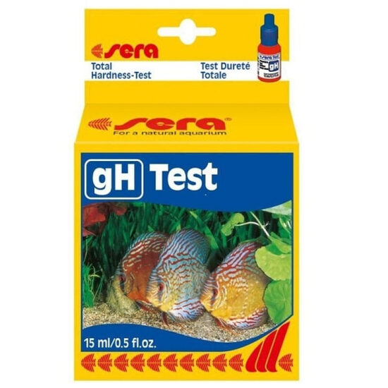 Tests nodrošina ātru pārbaudi kopējo cietību līmeni akvārija ūdenī Sera gH:test 15ml