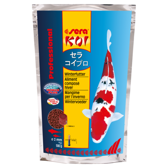 Barība dīķa zivīm Sera KOI Professional Winter Food 500g
