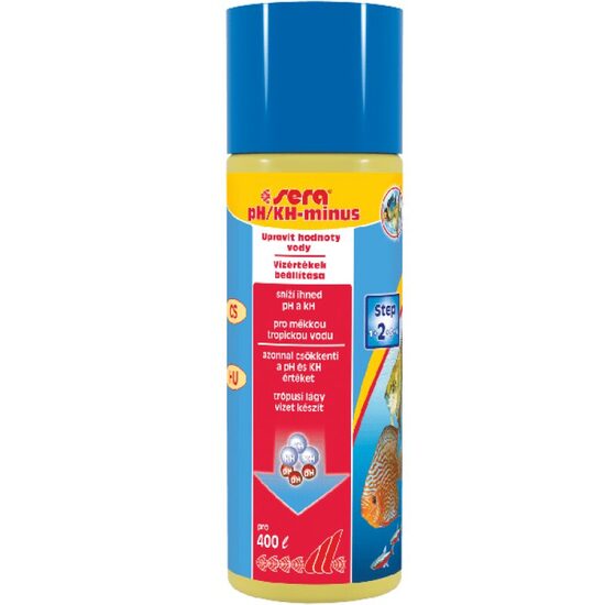 Kondicionētājs ūdenim pH līmeņa samazināšanai Sera pH minus 100ml