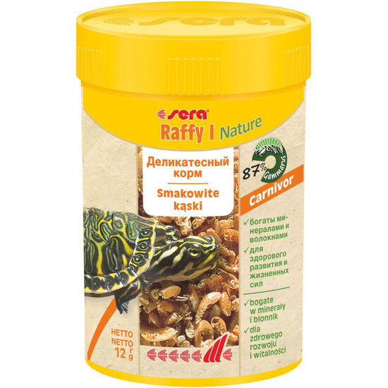 Barība reptiļiem bruņurupučiem Sera Raffy I 100ml