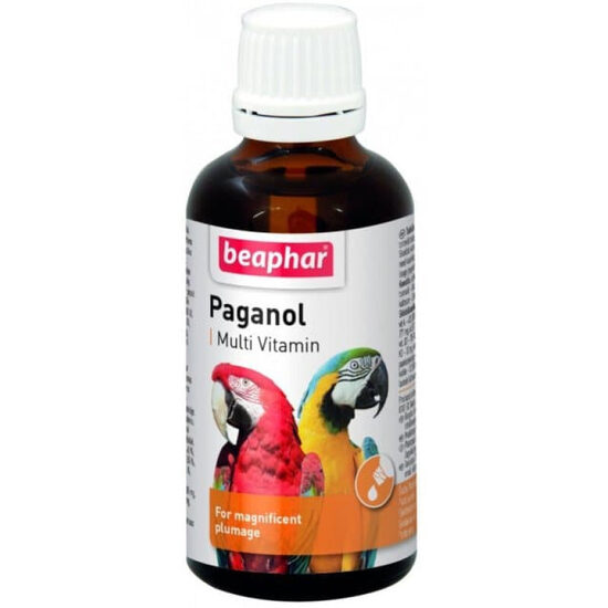 Vitaminizēta papildbarība putniem spalvu stiprināšanai Beaphar Paganol 50ml 