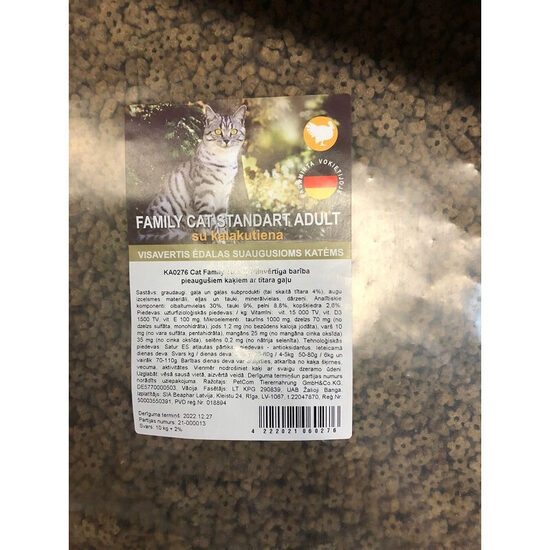 Sausā barība kaķiem ar tītara gaļu Cat Family Turkey 10kg