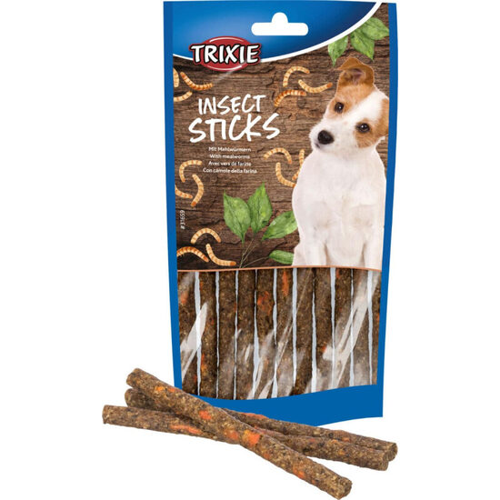 Gardums suņiem Trixie Insect Sticks with mealworms 80g