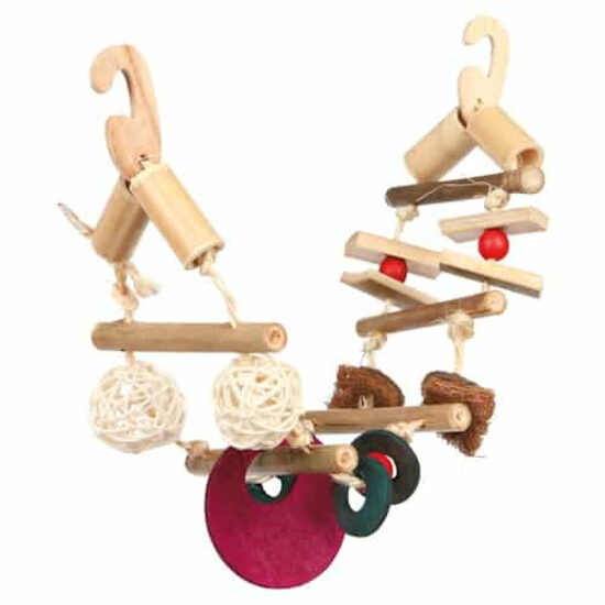 Aksesuāri putnu būriem Trixie Suspension bridge bamboo 45cm