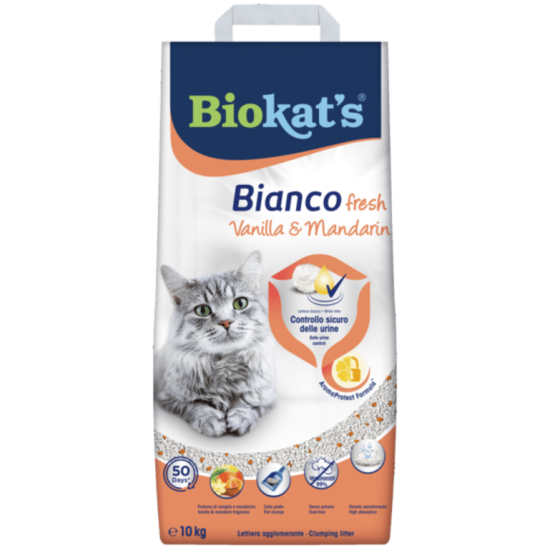 Smiltis kaķu tualetei Gimborn Biokats Fresh Vanilla/Mandarin 10kg