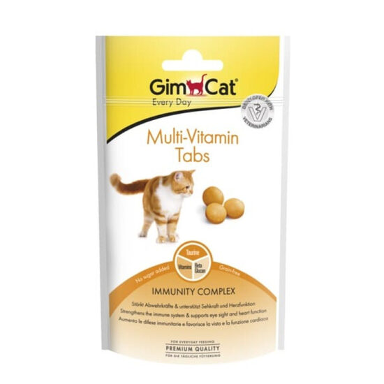 AKCIJA Vitamīnizēta papildbarība GimCat Multi Vitamin Tabs 40g