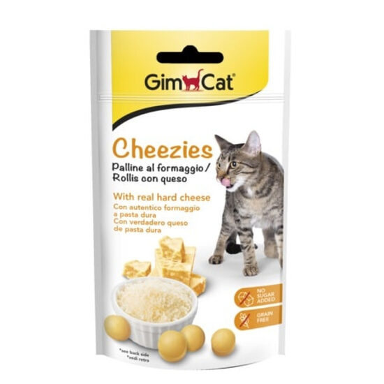 Vitamin-enriched supplementary cat food GimCat Cheezies pouch 50g