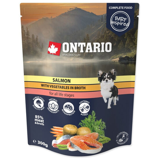 Konservi suņiem Ontario Dog Cartilage with Chicken in Broth 0,1kg
