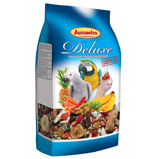 Barība lielajiem papagaiļiem AVICENTRA deluxe feed for big parrots 15kg