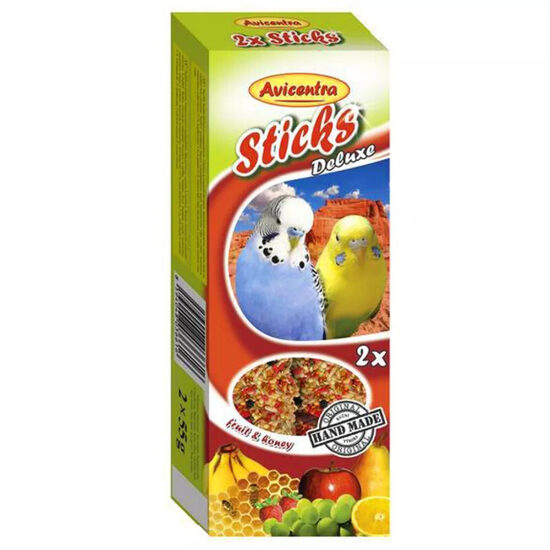 Papildbarība putniem Avicentra Sticks fruit for budgerigar 2x60g