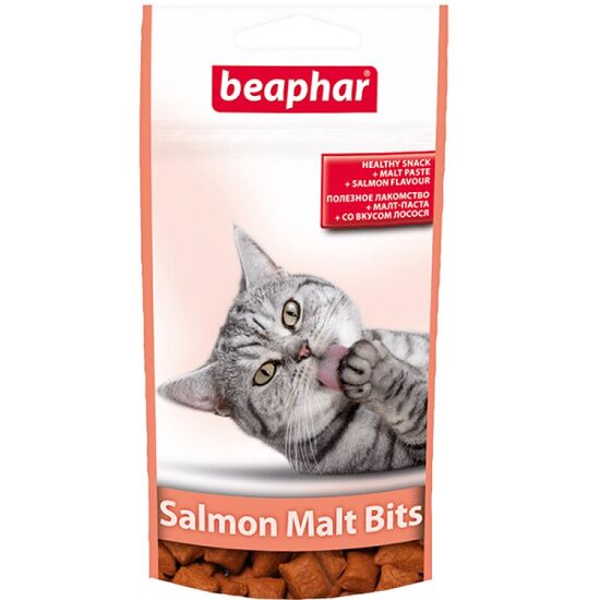 Vitamin-enriched supplement Beaphar Malt-Bits with salmon 35g (75 pcs)
