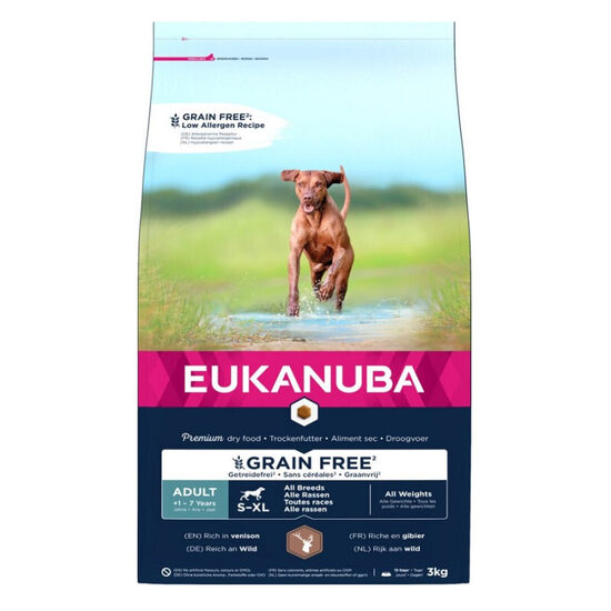 Dog dry food Eukanuba Eukanuba Adult All Venison Grain Free 3 kg