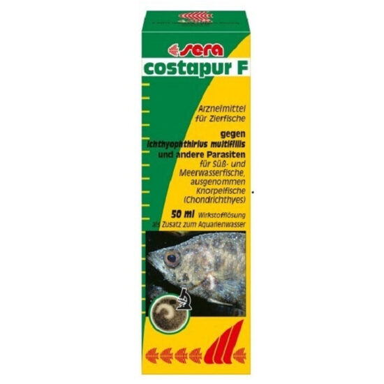 Līdzeklis pret ihtioftiriozes un citiem ādas parazītiem Sera Costapur F 500ml
