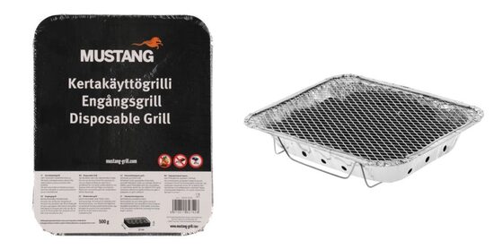 Grills vienreizējai lietošanai 22x27x5cm 500g
