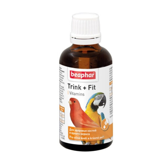 Vitaminizēta papildbarība putniem Beaphar Trink + Fit Birds 50ml