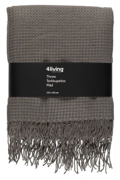 4Living Blanket 127x152cm Dark Gray