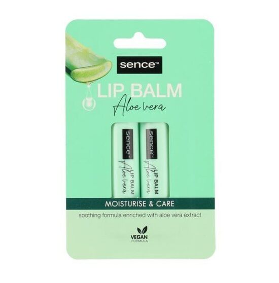 Lūpu balzams 2 gab. 4.3g Aloe Vera