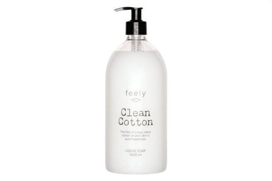 Šķidrās ziepes Feely 1L Clean cotton