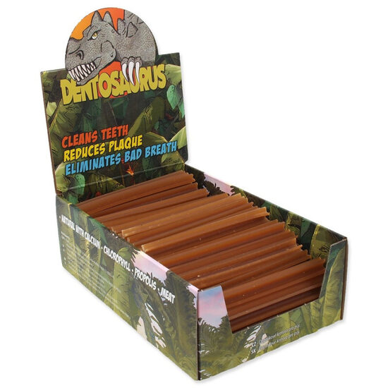 Gardums suņiem Mr. Dental display dentosaurus stick with propolis M 12 cm 80 gab