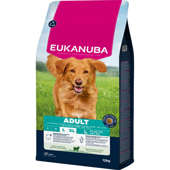 Dog dry food Eukanuba Adult Large Lamb and Rice 12 kg